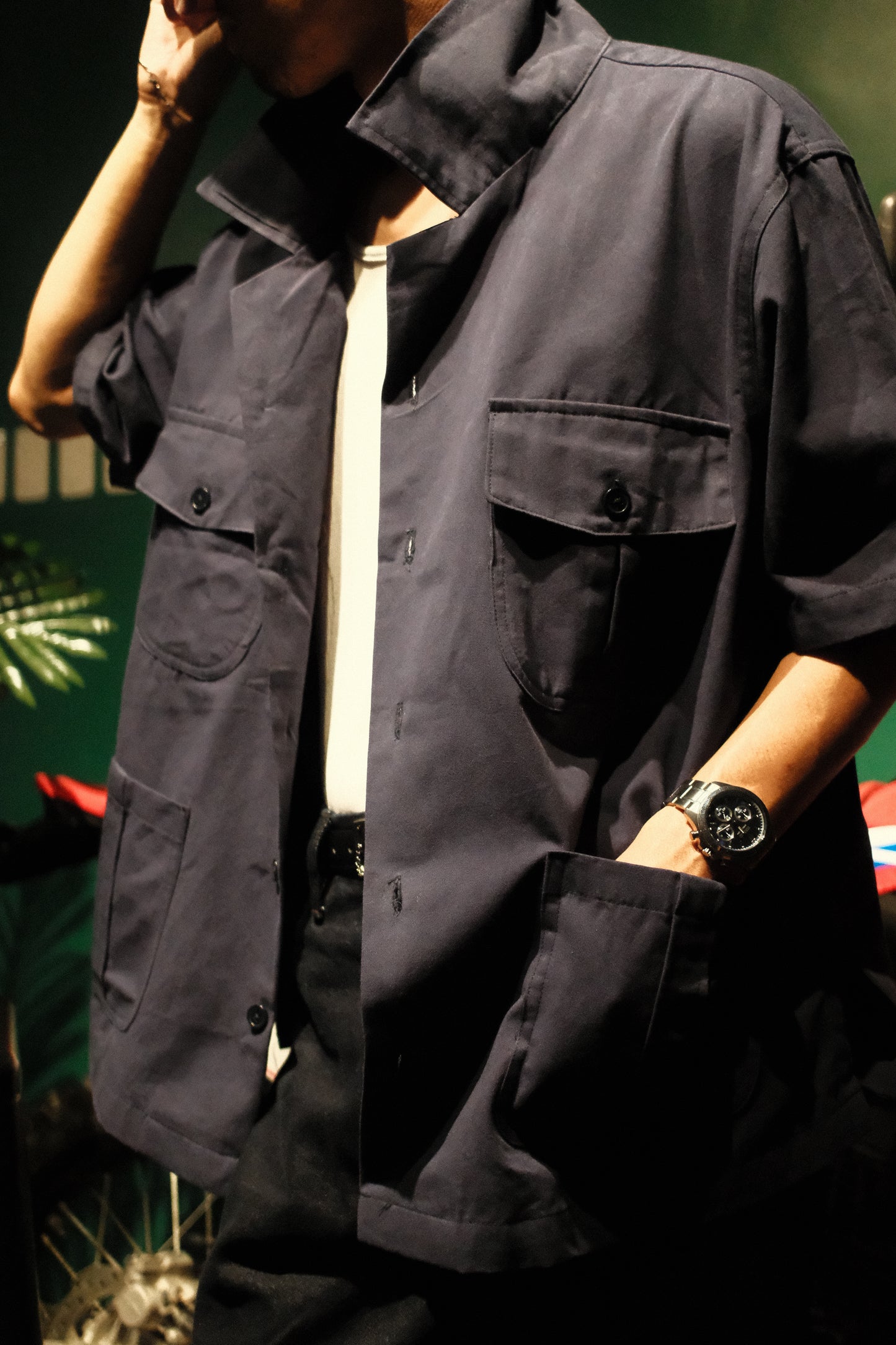 SAFARI FIELD SHIRT (NAVY)